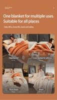 Manta de Invierno Gruesa y Cálida Forro de Cama de Lujo Manta de Sofá Cubierta de Cama Doble para Hogar - details 10