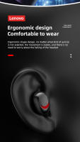 Lenovo-auriculares inalámbricos PD1X, audífonos originales de música HiFi, Bluetooth con micrófono, deportivos, resistentes al agua, 2021 - details 6