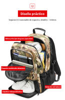 Bolsa de viaje de camuflaje para hombre, mochila de equipaje de negocios de gran capacidad, impermeable, para montañismo al aire libre, 80L - details 10