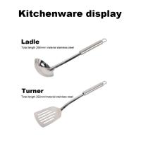 Juego de viaje organizador de utensilios de accesorios de cocina de acero inoxidable de 8 piezas para Camping Picnic - details 1