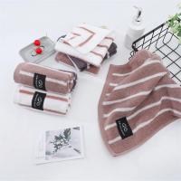 Toallas de Cara Cuadradas de Algodón 100% Absorbentes con Rayas 3 Piezas Suaves Cómodas para Hombres y Mujeres Ideal para Baño y Viajes - details 7