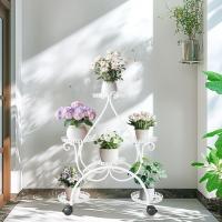 Estantería para Macetas de Metal con Ruedas Soporte Universal para 6 Niveles con Ruedas - details 14