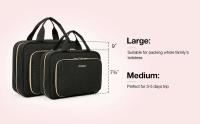BAGSMART Bolsa de Viaje para Higiene Personal Organizador de Maquillaje con Estuche Transparente - details 2