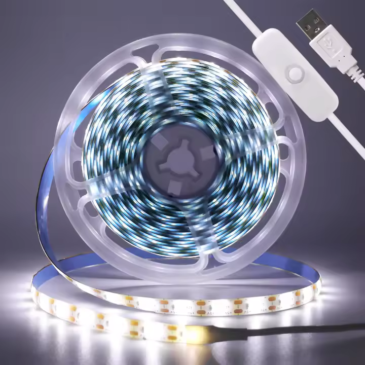 GAHADA Luz de Tira LED Moderna 60Leds/m Diodo Impermeable Luz Nocturna para Habitación - 1