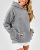 Sudadera con Capucha Básica para Mujer Estilo Y2K a la Moda Sudadera con Bolsillo Suelto - details 6