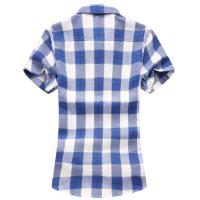 Camisa de Verano Casual para Hombres Cuello Cuadrado, Camisa de Oficina con Estilo, Moda de Piso, Talla 7XL - details 2