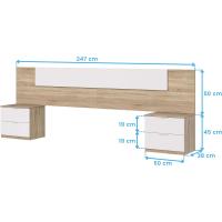 Acabado en Blanco Artik y Roble Canadiense, - details 5