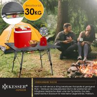 Mesa de Camping Plegable Marco de Aluminio Tablero Enganchable Ajuste de Altura Incluso - details 46