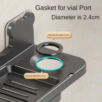 Soporte de jabón autoadhesivo montado en la pared, estante para botellas de champú con drenaje impermeable, soporte de carga grande, ahorro de espacio - details 5