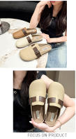 Zapatillas retro con bolsa en la cabeza y suela blanda, zapatos de moda de primavera, nuevos zapatos casuales y versátiles para mujer con suela plana y medio arrastre. - details 20