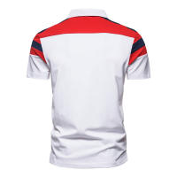 Camisetas Polo de Color Bloque para Hombres Arrival de Verano Estilo Casual Cuello Volteado Moda con Parche de Manga Corta Negocios Sociales Material Exterior Algodón - details 7