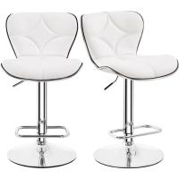 Moderno de Cocina Altura Ajustable con Respaldo de Forma Concha Giratorio 360 ° - details 0