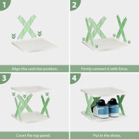 Zapatero de plástico de 9 niveles que ahorra espacio, plegable y desmontable para el hogar, dormitorios y oficinas, organizador apilable - details 4