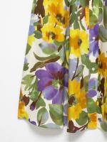 Ropa de mujer europea y americana popular vestido midi de popelina estampado - details 6