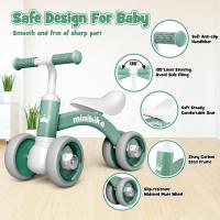 Bicicleta sin Pedales con Cuatro Ruedas Luminosas - Juguete Bebé 12-24 Meses, Correpasillos Seguro para Niños/Niñas - Regalo Cumpleaños Navidad (Primera Bicicleta Infantil) - details 3