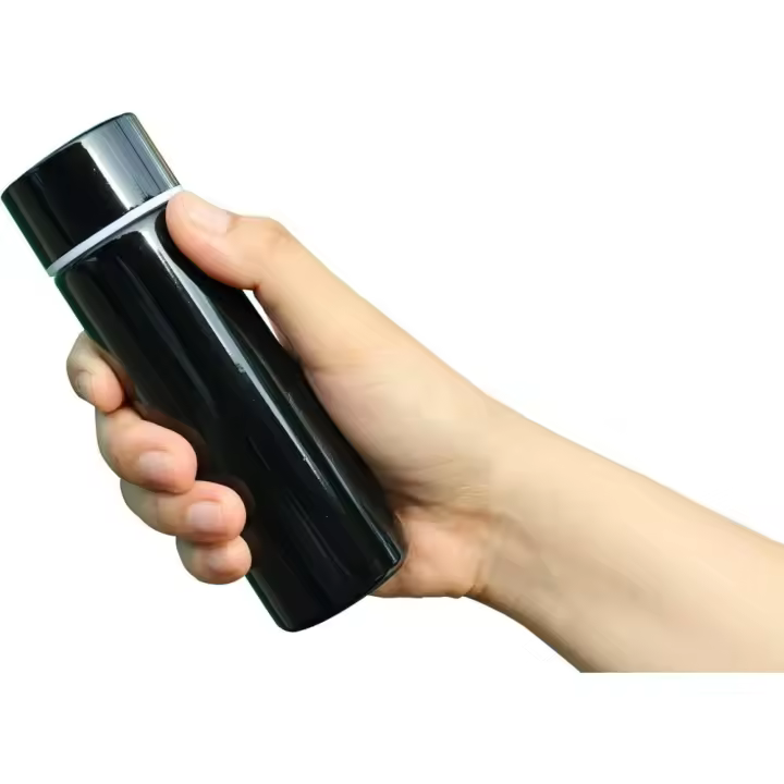 Mini Termo de Maple inoxidable de 150 ml para Café, de Pequeña capacidad, portátil, para viaje, Bebidas y Agua (Negro) - 1