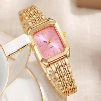 Nuevo Reloj de cuarzo cuadrado Simple para mujer y estudiante con banda de acero - details 2