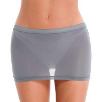 Minifalda BO elástica de tubo transparente para mujer, transparente, con lazo en la cadera, sexy, adecuada para discotecas - details 7