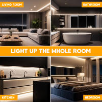Luz de Tira LED de Alta Densidad XUNATA 5 Filas, 1600 LEDs/m, Cinta Flexible, 3000-6500K, DC24V - details 7