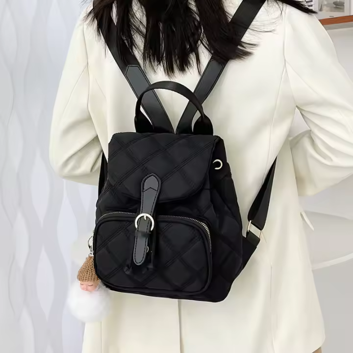Nuevo Popular De Gran Capacidad Multifuncional Junior Mochila Ocio Nylon Moda Diamante Mochila Escolar De Las Mujeres - 1
