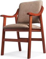 Silla de Comedor de Madera de Cerezo Antimanchas, Espalda Recta, Tamaño 86x54x54 cm, Marrón - details 18