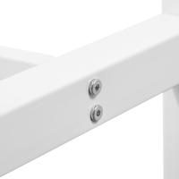 Conjunto de Mesa de Bar y Taburete de Metal Blanco Estructura de 140x40x100 cm para Cocina, Sala de Estar - details 29