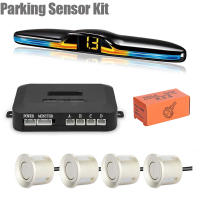 Sistema de Sensor de estacionamiento LED, Kit de pantalla de Monitor Parktronic, retroiluminación, asistente de Detector de respaldo, 4 sondas, nuevo - details 6