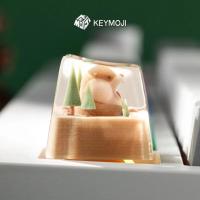 Tapa de teclado Marmota personalizada con personalidad, creatividad y estilo adorable de resina, para accesorios de teclados mecánicos. Tamaño 1U para tecla ESC, versión Niña Nezha 2: una cápsula de resina creativa y linda, ideal para entusiastas de los t - details 9