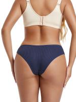 7 piezas de bragas sexys sin costuras para mujer con spandex, encaje transpirable, cintura alta, comodidad deportiva, varios colores - details 2