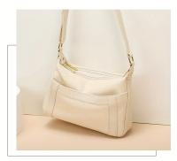 Bolso Cruzado de Cuero Genuino Minimalista Mango Ajustable, Gran Capacidad, Cierre de Cremallera, Elegante Accesorio para Uso Diario y Profesional - details 13