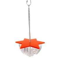 Juguetes colgantes para morder pájaros, estrella Hexagonal acrílica, caja de comida creativa para loros, fácil instalación multicapa, alimentador de forrajeo de aves - details 18