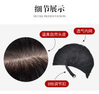 Peluca para mujer, rollo pequeño africano de fibra química, peluca de pelo largo y rizado, tocado, moda, versátil - details 8