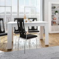 Mesa de Centro Doble Altura, Mesita para Salón, Mesa Auxiliar, Modelo Iris, Acabado en Color Blanco Artik y Roble Nodi, 108 cm (Largo) x 50 cm (Ancho) x 43 cm (Alto) - details 9