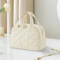 Bolso acolchado de maquillaje para mujer, organizador de maquillaje de gran capacidad, bolsa de cosméticos para artículos de tocador, accesorios, mochila de lujo de alta gama - details 0