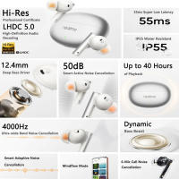 Realme Buds Air 6 Auriculares Inalámbricos Cancelación de Ruido Activada, 50 dB, Bluetooth 5.3, 40 Horas de Duración de la Batería, Impermeables para Adultos - details 1