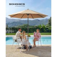 Sombrilla de Jardín 300 cm, UPF 50+, Parasol, 30 ° de Inclinación en dos Direcciones, con , para Patio, Terraza, , Piscina, sin Base, Beige GPU30BE - details 56