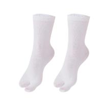 5 pares de calcetines antideslizantes de algodón con dos dedos, calcetines separadores de dedos de media pantorrilla para negocios, calcetines de tubo corto deportivos de Color sólido para mujeres y hombres - details 4