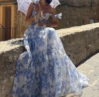Tirantes de vestir estampados para mujer, ropa con hombros descubiertos, nueva moda de primavera y verano. - details 3