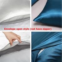 Unimmont-Funda De Satén Cómoda De Color Sólido, Almohada Para Dormitorio, 1 unidad - details 2
