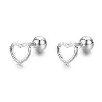 Pendientes Minimalistas de Esmalte de Plata Esterlina Diseño de Corazones y Estrellas - details 8