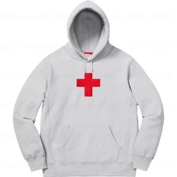 Sudadera con capucha neutra gris de diseñador, jersey para hombre, Top de algodón Hipster, ropa alta con estampado de letras - 1