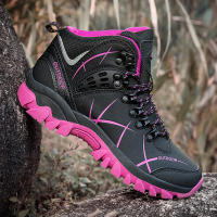 Zapatos de senderismo al aire libre para mujer, botines antideslizantes, zapatillas de escalada de montaña, calzado para acampar y escalar - details 8