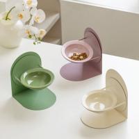Cuenco de cerámica antivómitos para gatos, cuenco de agua elevado inclinado antideslizante con soporte magnético, protección para el cuello - details 3