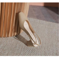 170 bolsa cabeza trasera sandalias vacías verano de las mujeres 2025 nuevo tacón grueso francés pequeño estilo fragante palabra con tacón alto zapatos individuales - details 12