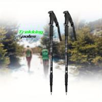 Bastón de Trekking para campistas y excursionistas, ultraligero, plegable, absorbente de golpes, ajustable y de fácil agarre - details 7