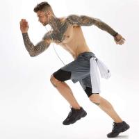Pantalones cortos informales de media longitud para hombre, de verano, de talla mediana, de secado rápido, antivaciado de doble capa, nueva tendencia - details 3