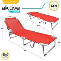 Plegable con Parasol Gris, Antivuelco, Reclinable 3 Posiciones, Material: Acero y textileno, Medidas: 193x53x30cm, Peso máx. soportado 110Kg, Tumbonas Plegables (62288) - details 15