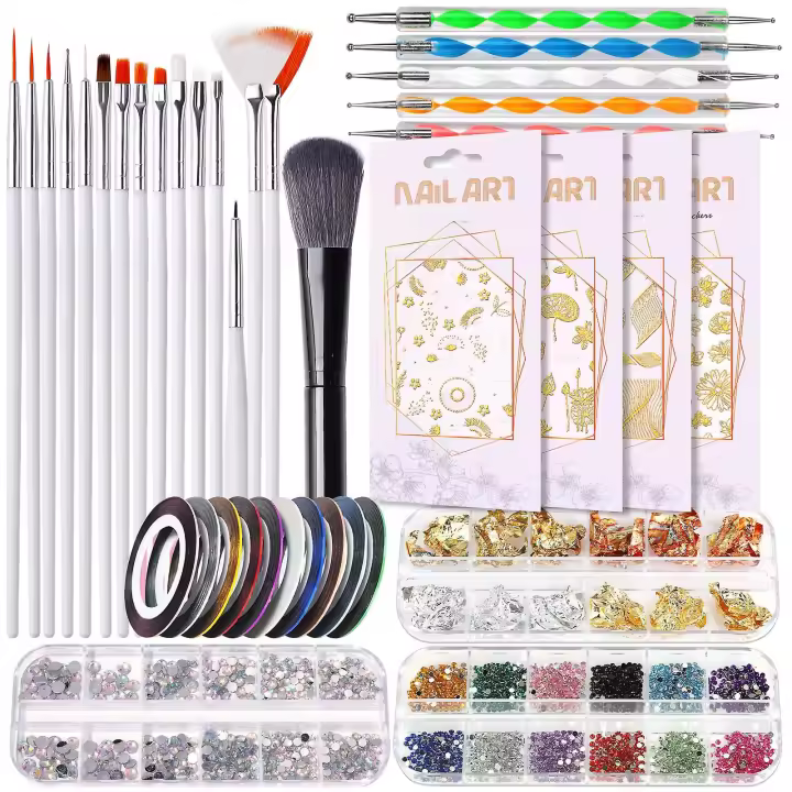 Kit de pinceles para decoración de uñas, juego completo profesional de herramientas para pintar - 1