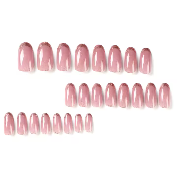 24 PCS, uñas postizas de cobertura total, fáciles de quitar, para técnico de uñas, uso diario - 1