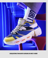 Zapatos coloridos de moda versátiles de explosión de tendencia cálida densa gruesa de cuero genuino para hombres - details 5